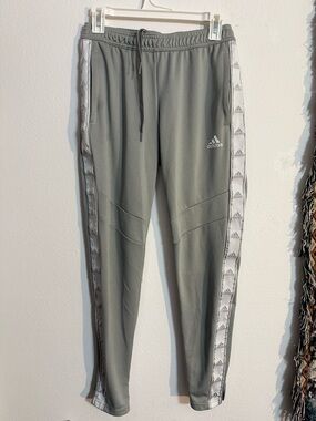 ❄️ adidas • Gray Track Pants with White Accents • women’s small